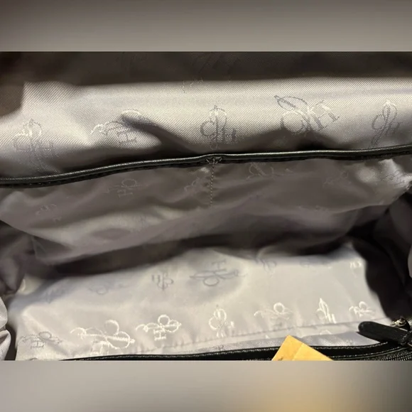 NWT Cole Haan Anne Street Frame Gray/Black Satchel - Picture 9 of 16